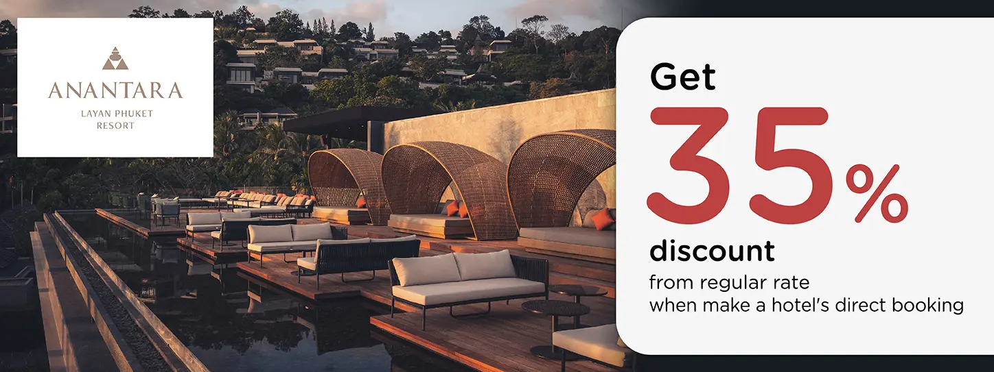 โปรโมชั่น จองที่พักภูเก็ต รับส่วนลด 35% ที่ Anantara Layan Phuket Resort