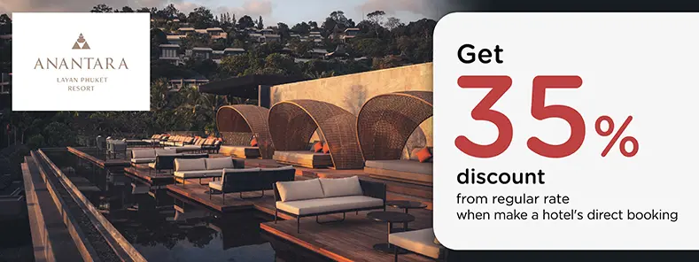 โปรโมชั่น จองที่พักภูเก็ต รับส่วนลด 35% ที่ Anantara Layan Phuket Resort