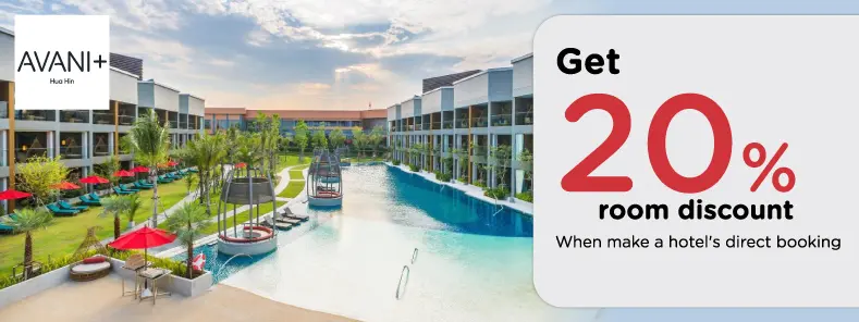 โปรโมชั่น ที่พักหัวหิน รับส่วนลด 20% ที่ AVANI+ Hua Hin Resort | KTC