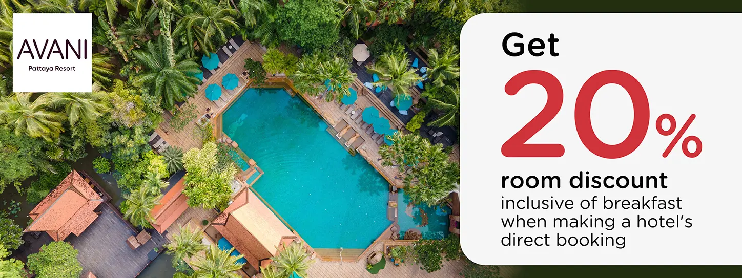 โปรโมชั่น ที่พักพัทยา รับส่วนลด 20% ที่ Avani Pattaya Resort