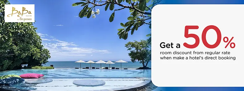 โปรโมชั่น จองห้องพักหัวหิน รับส่วนลด 50% ที่ Baba Beach Club Hua Hin | KTC