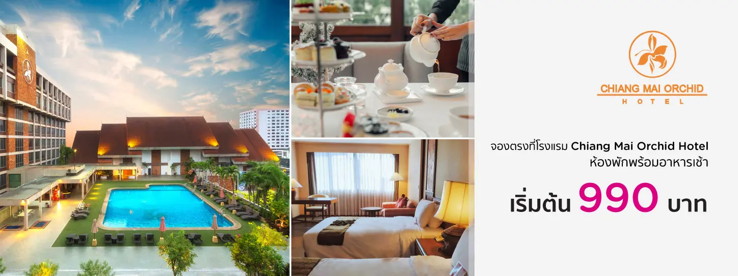 โปรโมชั่นโรงแรม เชียงใหม่ ออคิด (Chiang Mai Orchid Hotel) - KTC