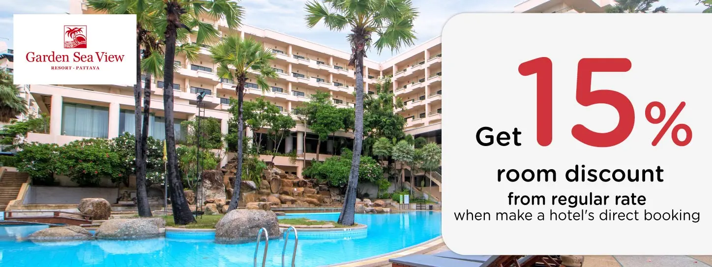 โปรโมชั่น รับส่วนลดห้องพักทันที 15% ที่ Garden Sea View Resort | KTC