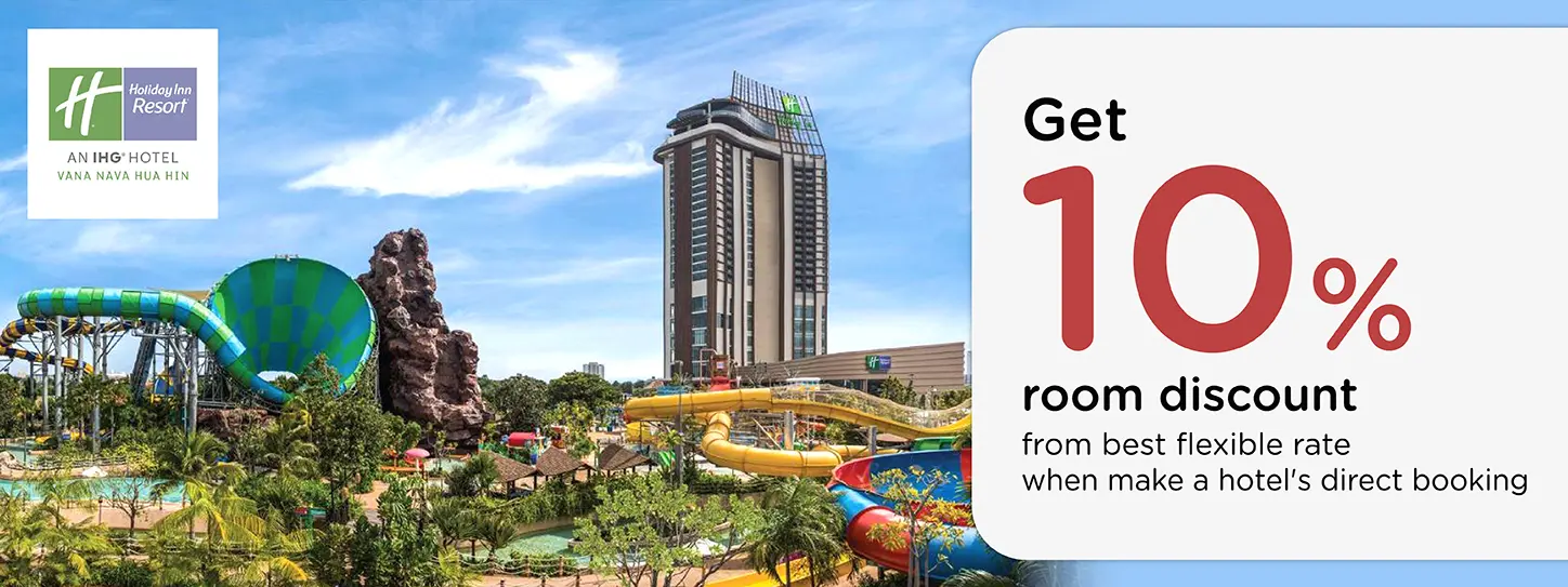 โปรโมชั่น ห้องพักหัวหิน รับส่วนลด 10% ที่ Holiday Inn Vana Nava Hua Hin | KTC