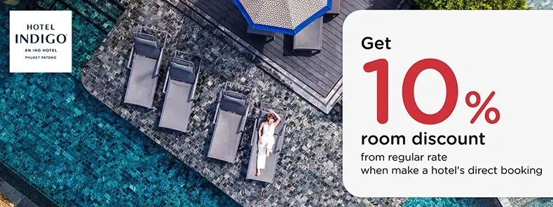 โปรโมชั่น ห้องพักลด 10% ที่ Hotel Indigo Phuket Patong | KTC