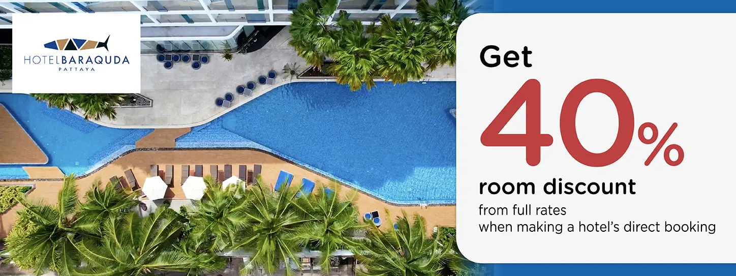 โปรโมชั่น รับส่วนลดห้องพัก 40% ที่ Hotel Baraquda Heeton Pattaya by Compass Hospitality