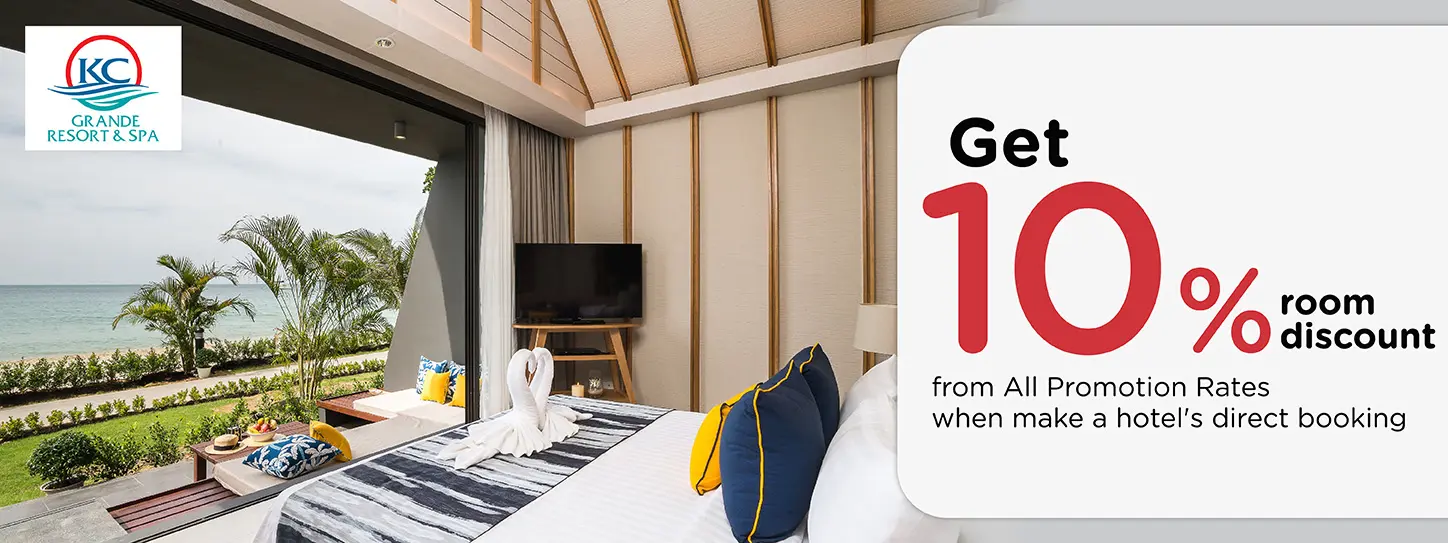 โปรโมชั่น ลดทันที 10% เมื่อจองตรง KC Grande Resort & Spa - เกาะช้าง