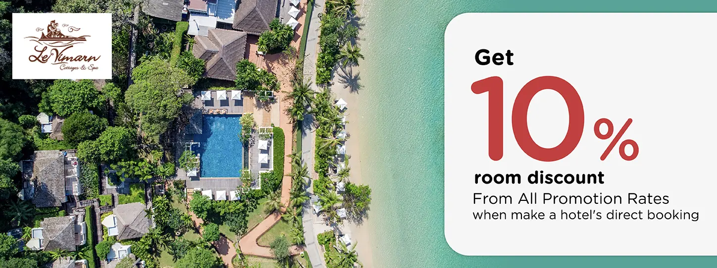 โปรโมชั่น ส่วนลด 10% ที่ Le Vimarn Cottages & Spa - เกาะเสม็ด