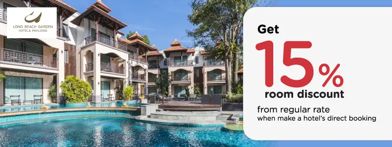 โปรโมชั่น รับส่วนห้องพัก 15% ที่ Long Beach Garden Hotel & Pavilions | KTC
