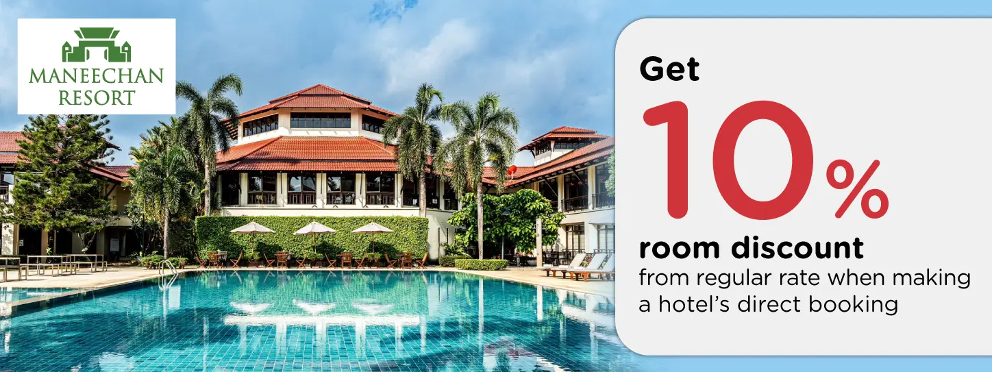 โปรโมชั่นที่ Maneechan Resort รับส่วนลดห้องพัก 10% กับบัตรเครดิต KTC