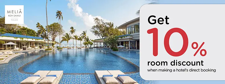 โปรโมชั่น ที่พักเกาะสมุย รับส่วนลด 10% ที่ Meliá Koh Samui