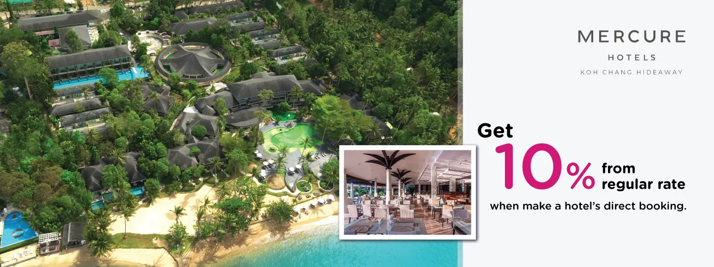 โปรโมชั่น Mercure Koh Chang Hideaway Hotel เฉพาะสมาชิกบัตรเครดิต KTC เท่านั้น 