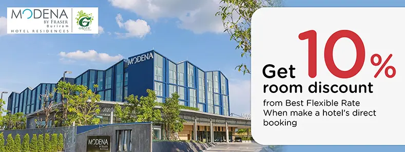โปรโมชั่น รับส่วนลด 10% ที่ Modena by Fraser Buriram | KTC
