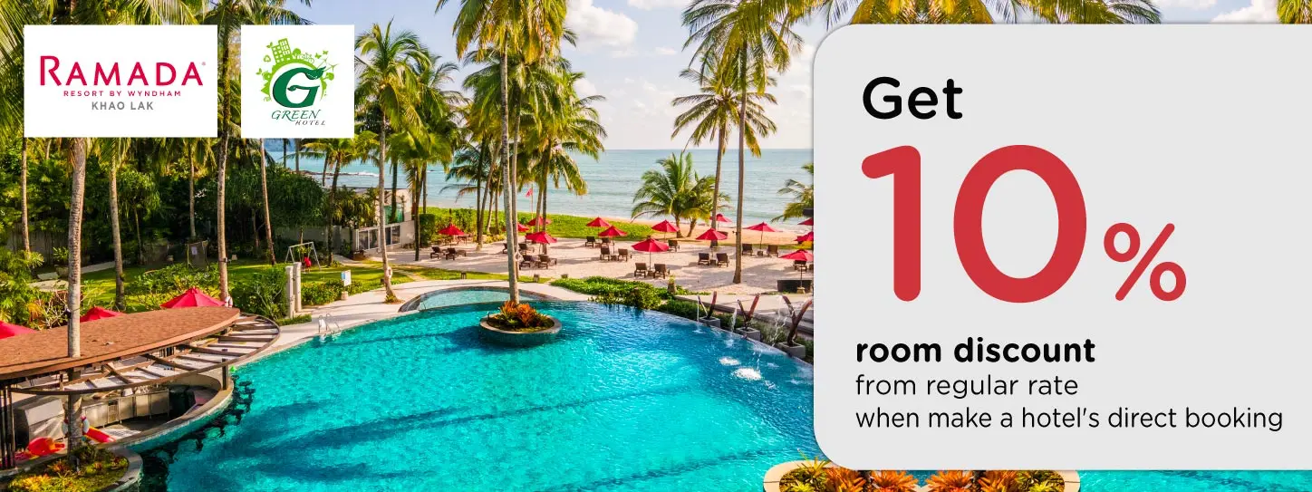 โปรโมชั่น ลดทันที 10% | Ramada Resort by Wyndham Khao Lak