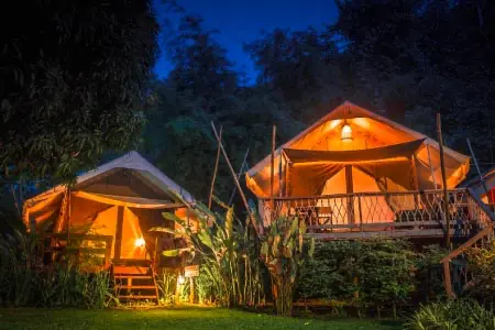 Hintok River Camp at Hellfire Pass