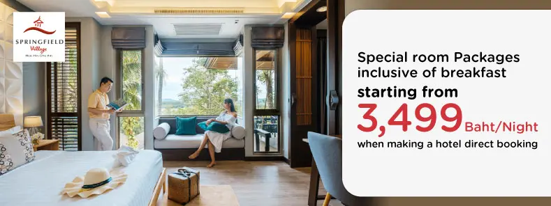โปรโมชั่น ห้องพักเริ่มต้น 3,499 บาท ที่ Springfield Village Golf & Spa
