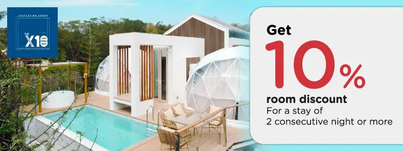 Privilege for KTC credit card members at The X10 Private Pool Villa & Resort Khao Yai