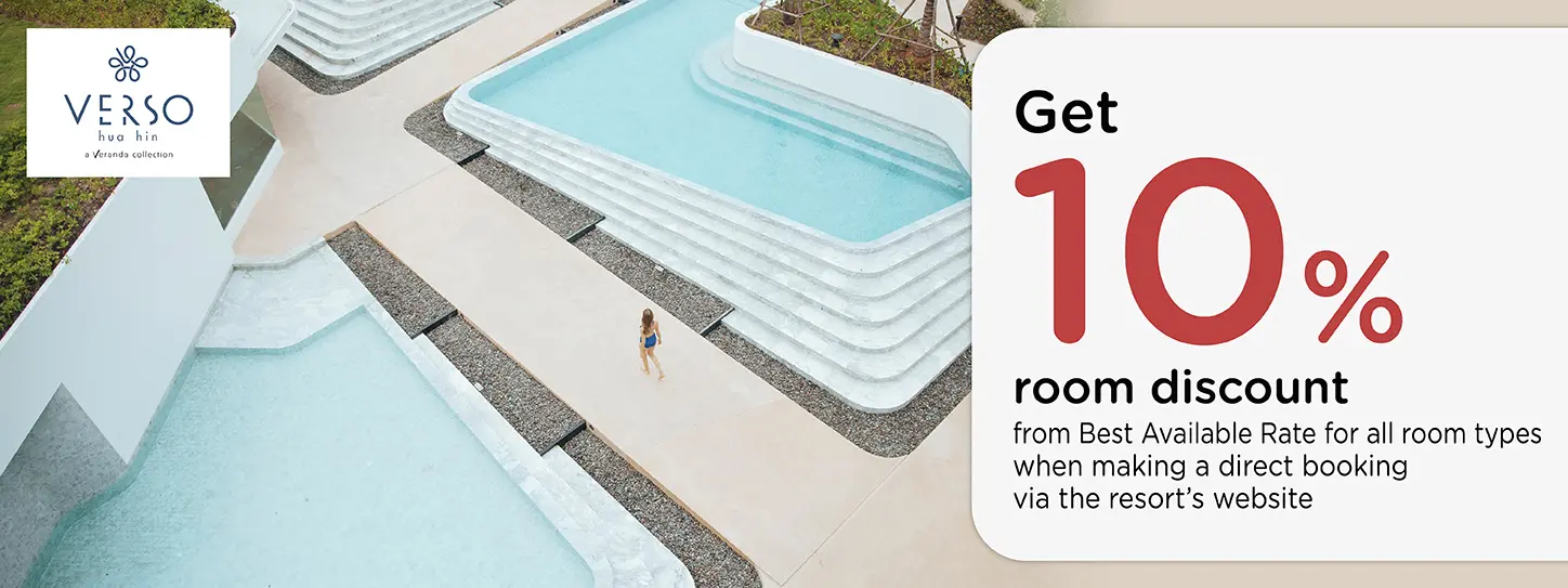 โปรโมชั่น รับส่วนลด 10% ที่ VERSO hua hin - a Veranda Collection | KTC