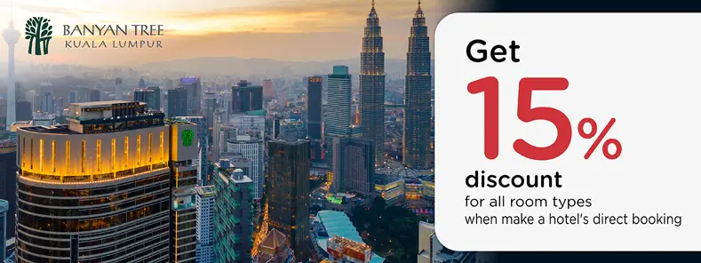 โปรโมชั่น ห้องพัก ลด 15% ที่ โรงแรม Banyan Tree Kuala Lumpur