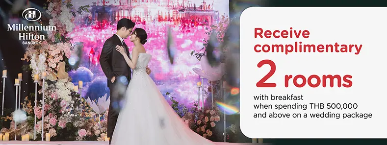 Millennium Hilton Bangkok Wedding Promotion with KTC credit cards