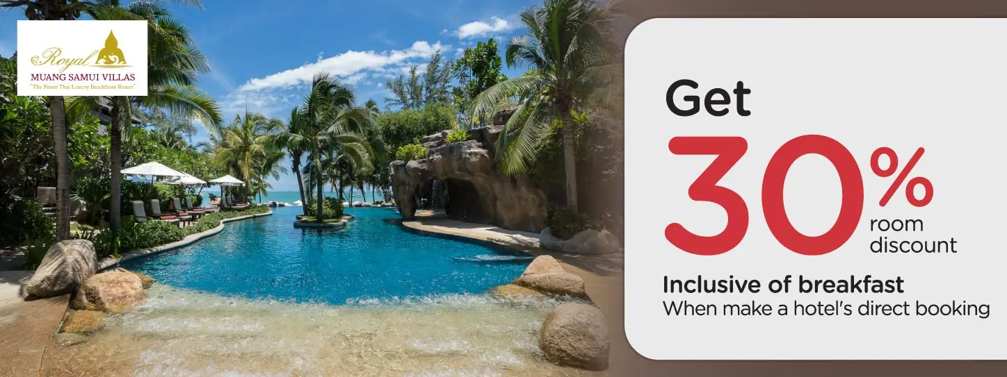 โปรโมชั่น ห้องพัก ลด 30% พร้อมอาหารเช้า| Royal Muang Samui Villas