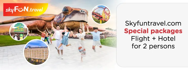 จองตั๋วเครื่องบิน จองโรงแรม Skyfuntravel.com