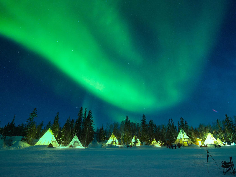 เมืองเยลโลไนฟ์ (Yellowknife) ที่เที่ยวแคนาดาสวยๆ