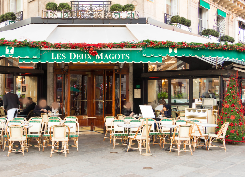  คาเฟ่ les deux magots คาเฟ่ในปารีส