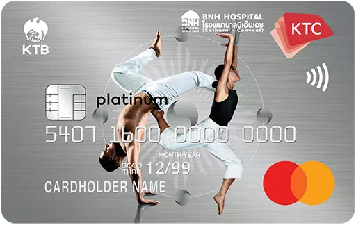 สมัครบัตรเครดิต Ktc - Bnh Hospital Platinum Mastercard รพ.Bnh