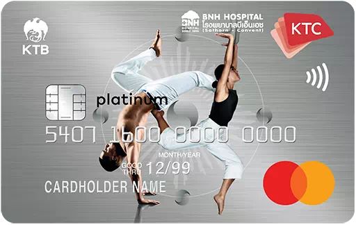 สมัครบัตรเครดิต KTC - BNH HOSPITAL PLATINUM MASTERCARD รพ.BNH สมัครบัตรเครดิต Ktc - Bnh Hospital Platinum Mastercard รพ.Bnh