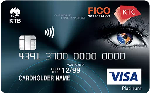 สมัครบัตรเครดิต KTC - FICO VISA PLATINUM | KTC Credit Card
