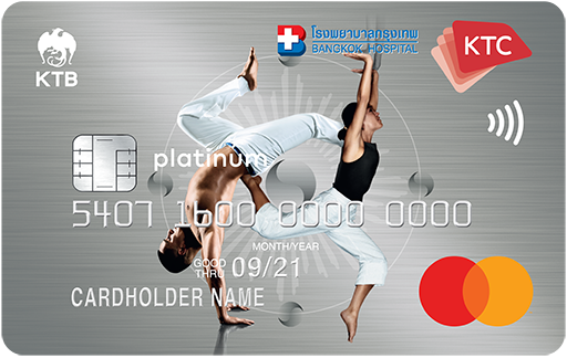 บัตรเครดิต ktc Bangkok Hospital Group Platinum Mastercard