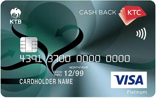 บัตรเครดิต KTC CASH BACK VISA PLATINUM