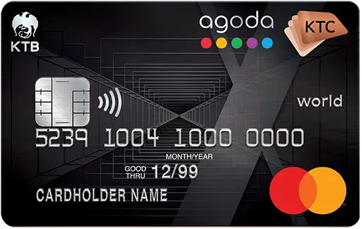 บัตรเครดิต KTC X -AGODA WORLD REWARDS MATERCARD