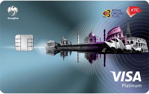 บัตรเครดิต KTC - ROYAL ORCHID PLUS VISA PLATINUM