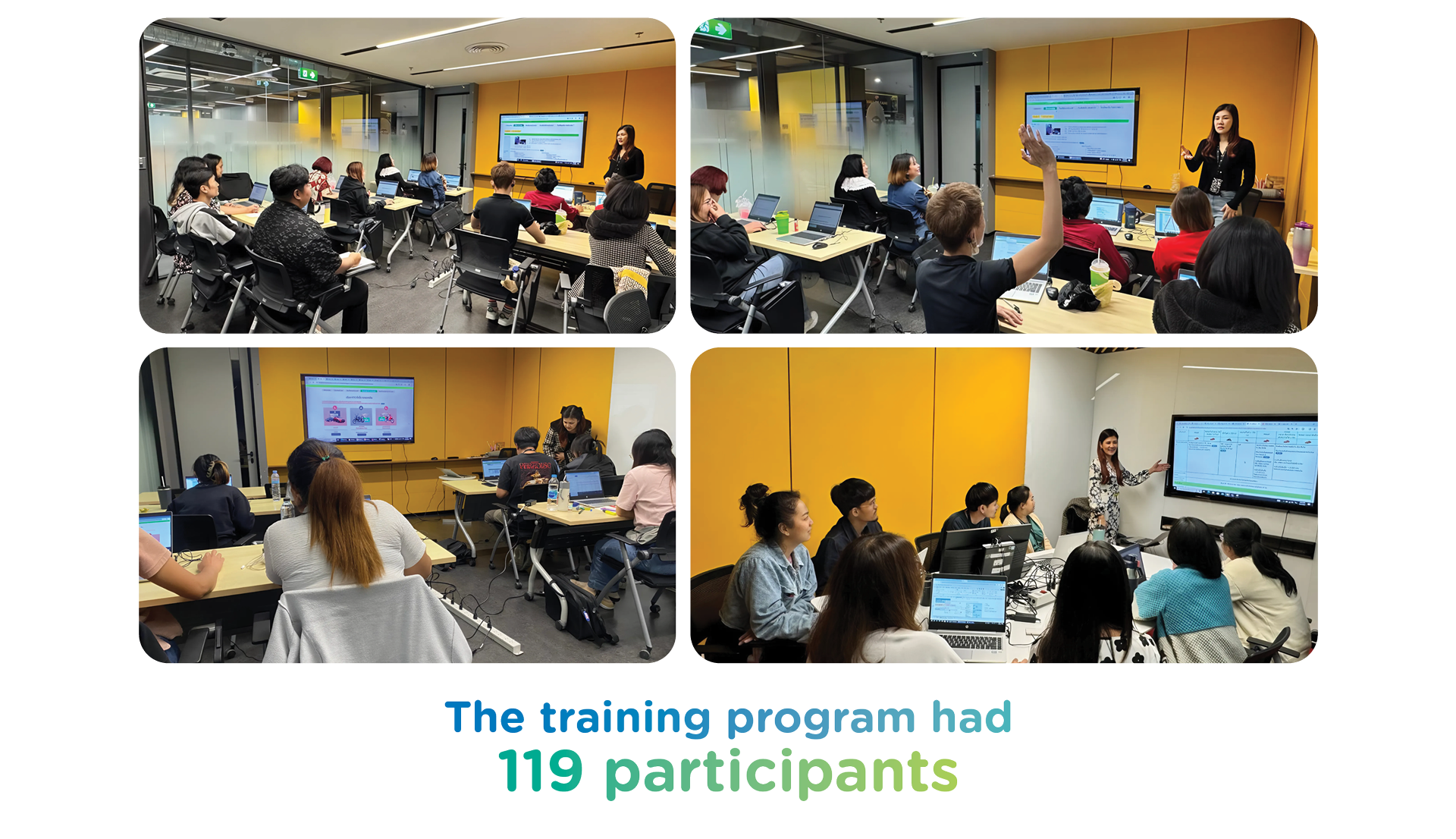 The training program had 119 participants