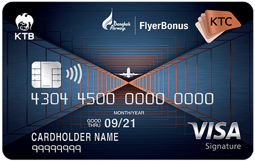 บัตรเครดิต KTC X - Bangkok Airways Visa Signature