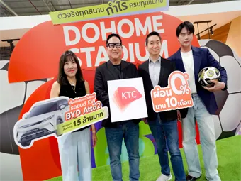 เคทีซีผนึกดูโฮมจัดแคมเปญใหญ่รับกระแสบอลโลก 2026 มอบเครดิตเงินคืนสูงสุดถึง 60,000 บาท 