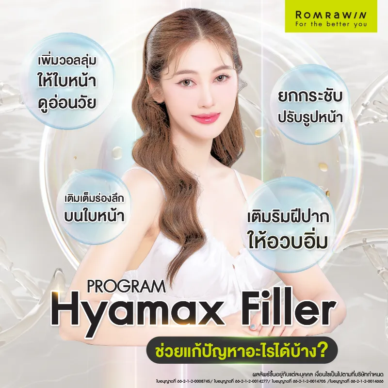 Hyamax Filler รู้จักฟิลเลอร์สวิตเซอร์แลนด์ เติมร่องลึกหน้าละมุน มีกี่รุ่น เหมาะกับใคร?