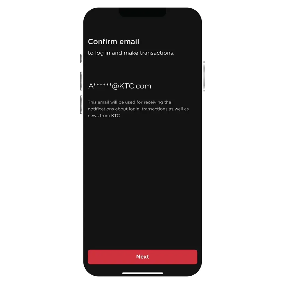 Verify email or enter email<br> in case no info. displayed