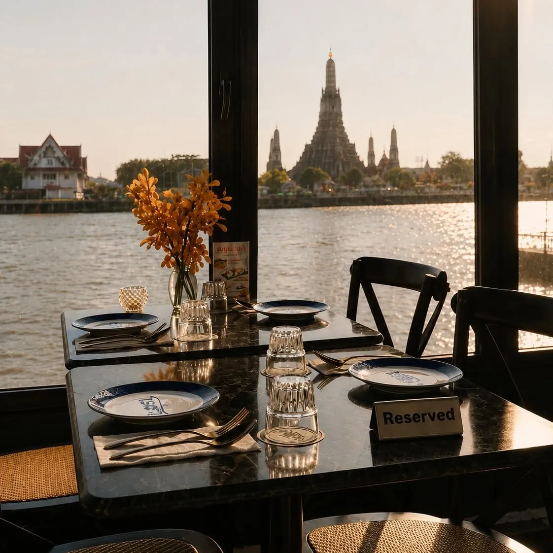 ร้านอาหารวิววัดอรุณ บรรยากาศดี เหมาะกับดินเนอร์และมื้อพิเศษ