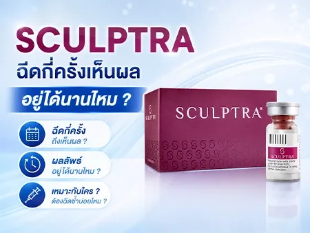 เจาะลึกการฉีด Sculptra ช่วยให้หน้าเด็ก ผิวอ่อนเยาว์จริงไหม ฉีดกี่ครั้งเห็นผล อยู่ได้นานไหม ? 