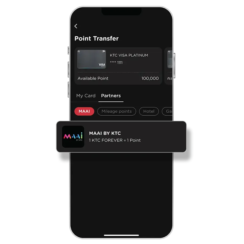Select “Partners” then select  “MAAI BY KTC”