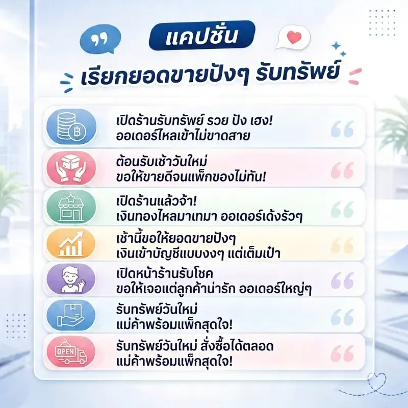 แคปชั่นทำงานเรียกยอดขาย