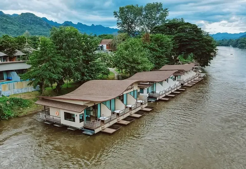 ที่พักแพกาญจนบุรี ริมน้ำ น่าพัก ที่พักแพกาญจนบุรี ริมน้ำ น่าพัก