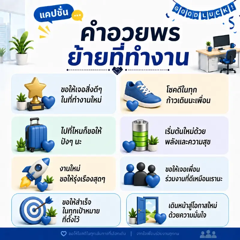 คำกล่าวอำลาเพื่อนร่วมงาน