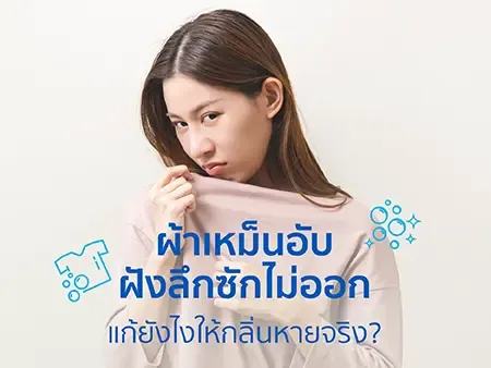 ผ้าเหม็นอับฝังลึกซักไม่ออก แก้ยังไงให้กลิ่นหายจริง? ผ้าเหม็นอับฝังลึกซักไม่ออก แก้ยังไงให้กลิ่นหายจริง?