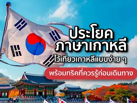 ประโยคภาษาเกาหลีไว้เที่ยวเกาหลีแบบง่าย ๆ พร้อมทริคที่ควรรู้ก่อนเดินทาง