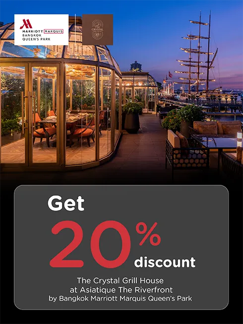 โปรโมชั่น รับส่วนลด 20% ที่ห้องอาหาร The Crystal Grill House | KTC โปรโมชั่น รับส่วนลด 20% ที่ห้องอาหาร The Crystal Grill House | KTC