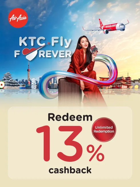 KTC Fly FOREVER Booking flight with KTC credit card 